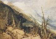 Joseph Mallord William Truner Montanvert,Valley of Chamouni (mk47) Spain oil painting artist